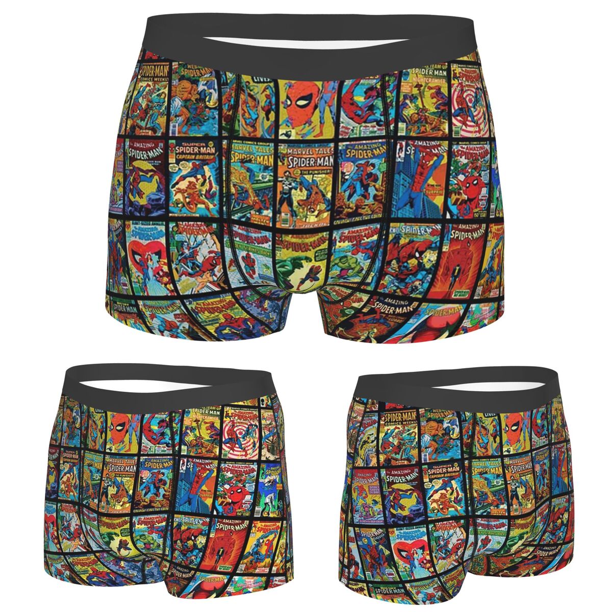 Vintage And Collectible Books - Boxer Underpants Shorts Vintage Superhero Comic
