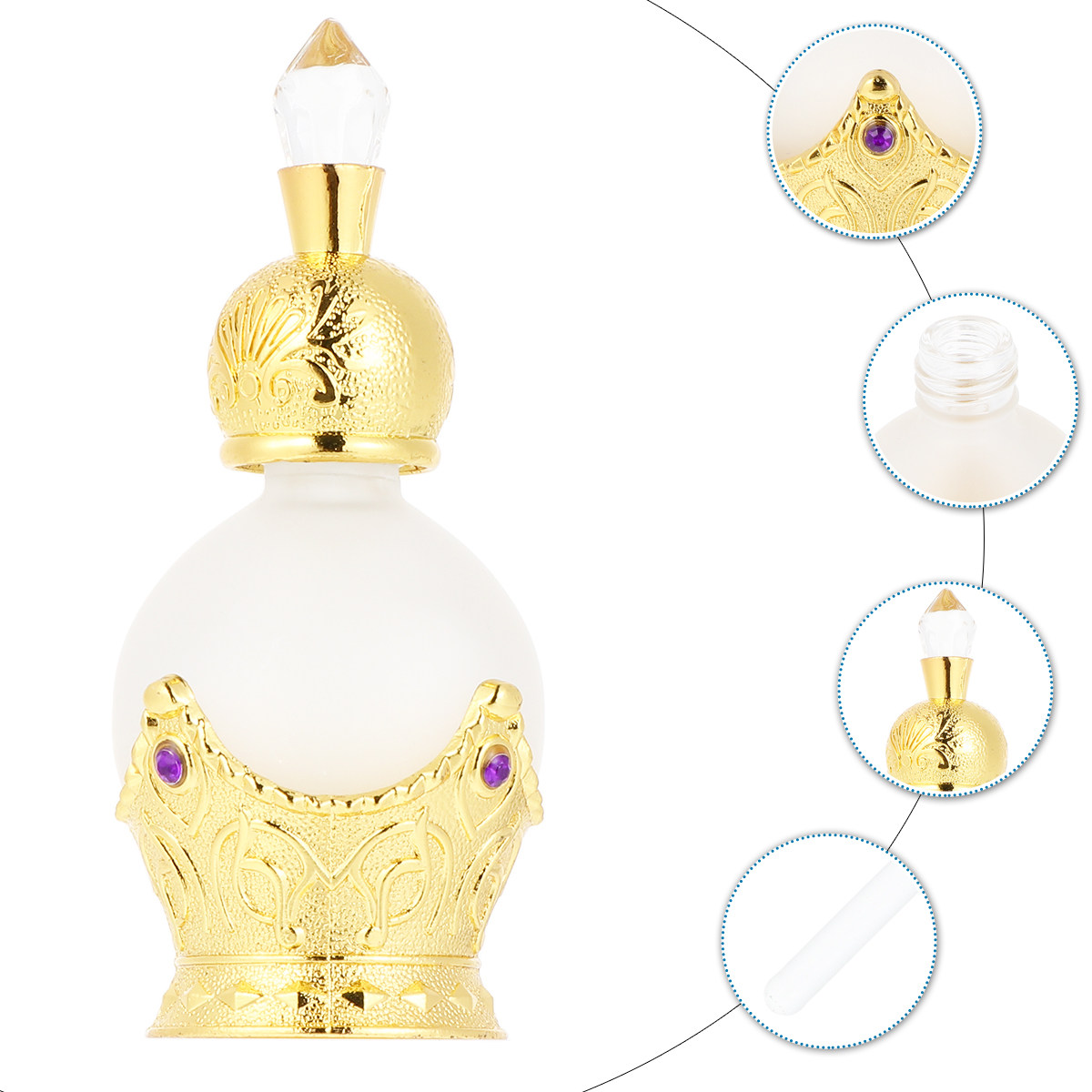15Ml Gold Perfume Bottle Vinta - Vintage Collectible Perfume Bottles review and price