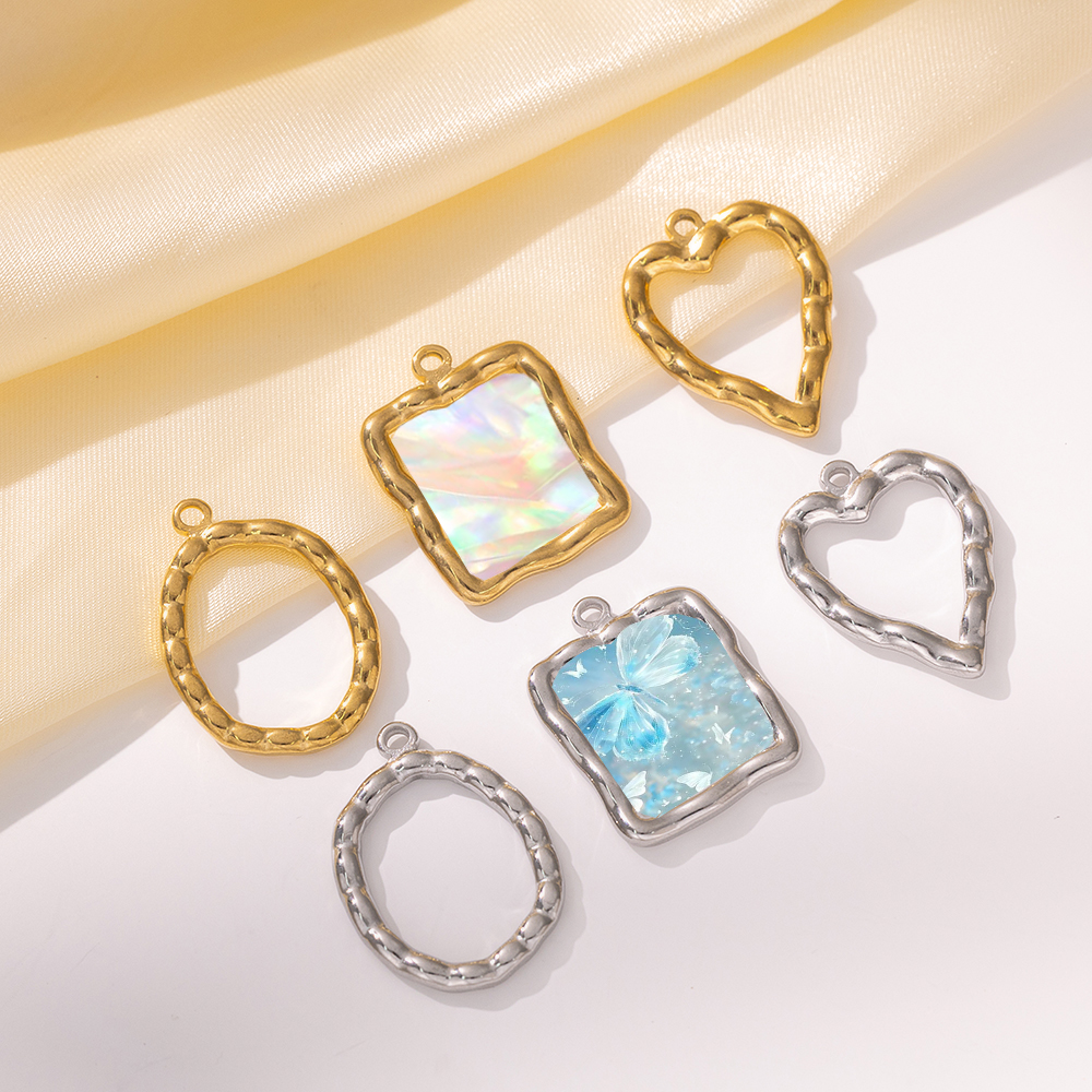 5pcs Stainless Steel Heart Rou - Vintage Jewelry Collection review and price
