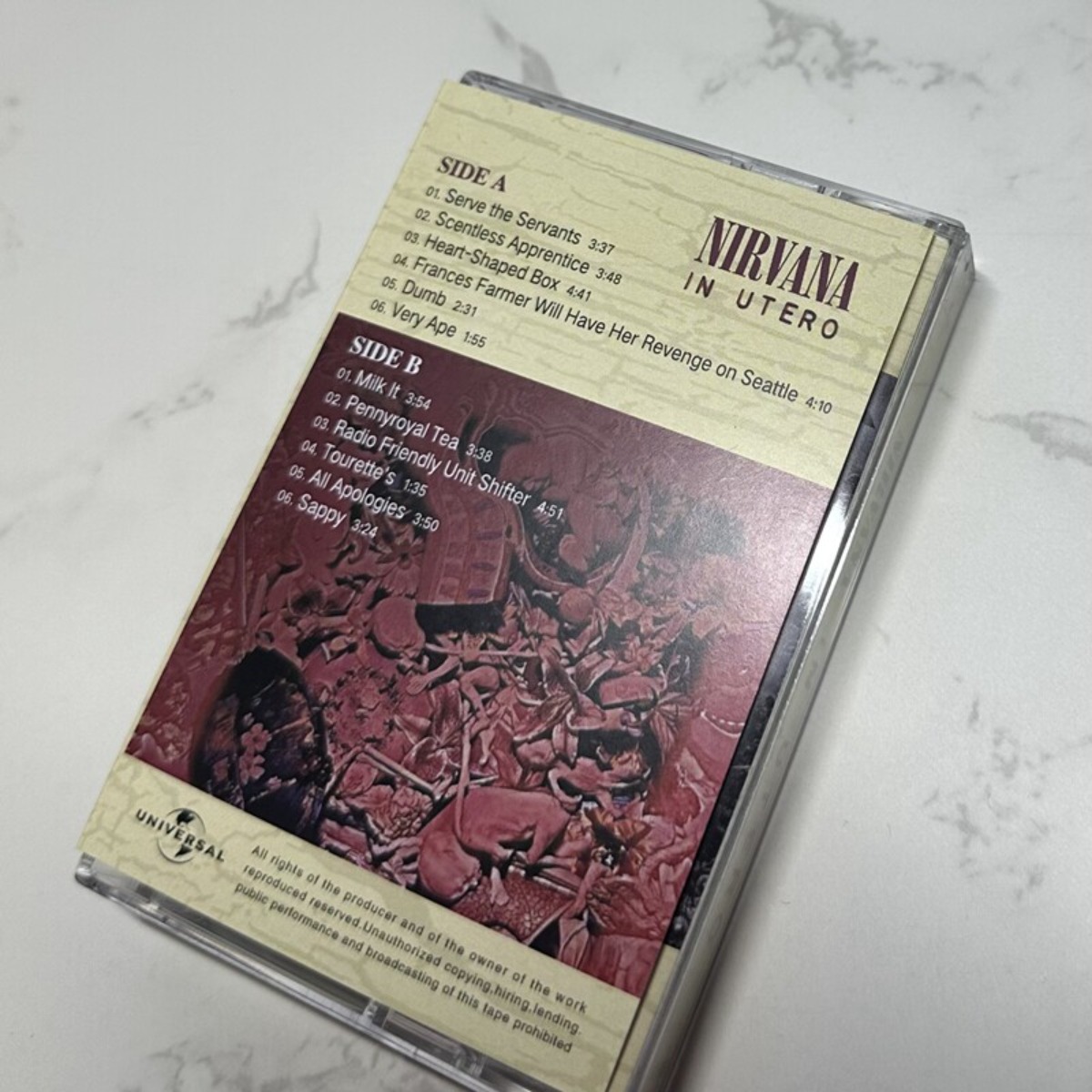 Nirvana in Utero Cassette Tape - Vintage Collectibles review and price