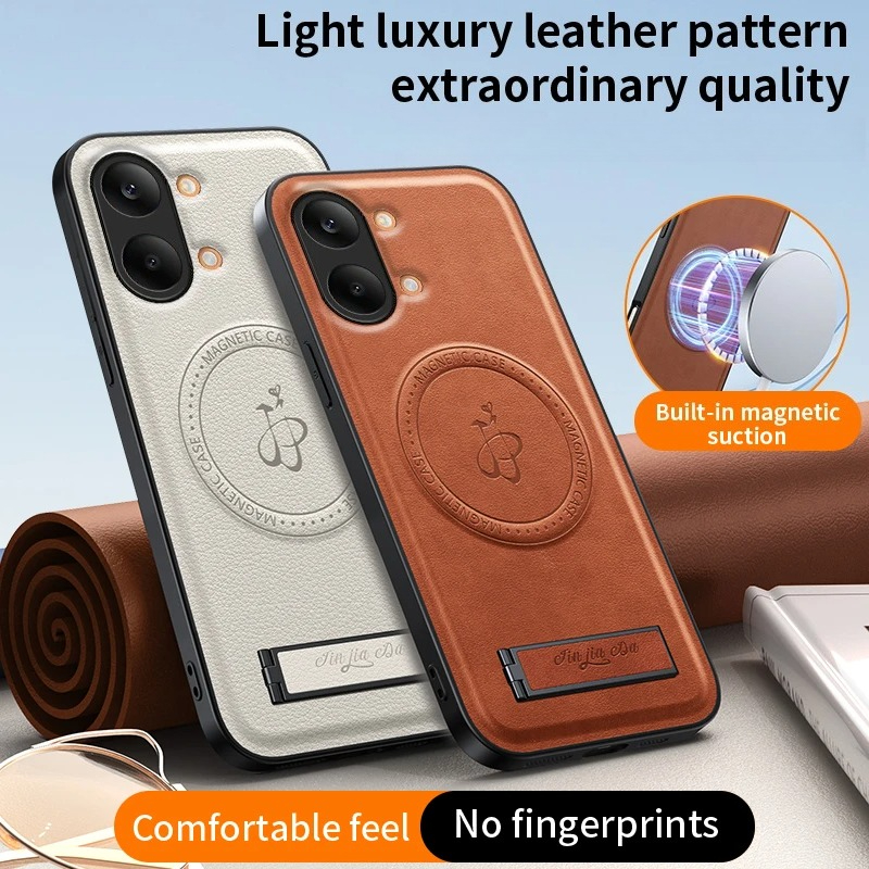 Luxury Leather Stand Phone Cas - Camera Leather Case review and price