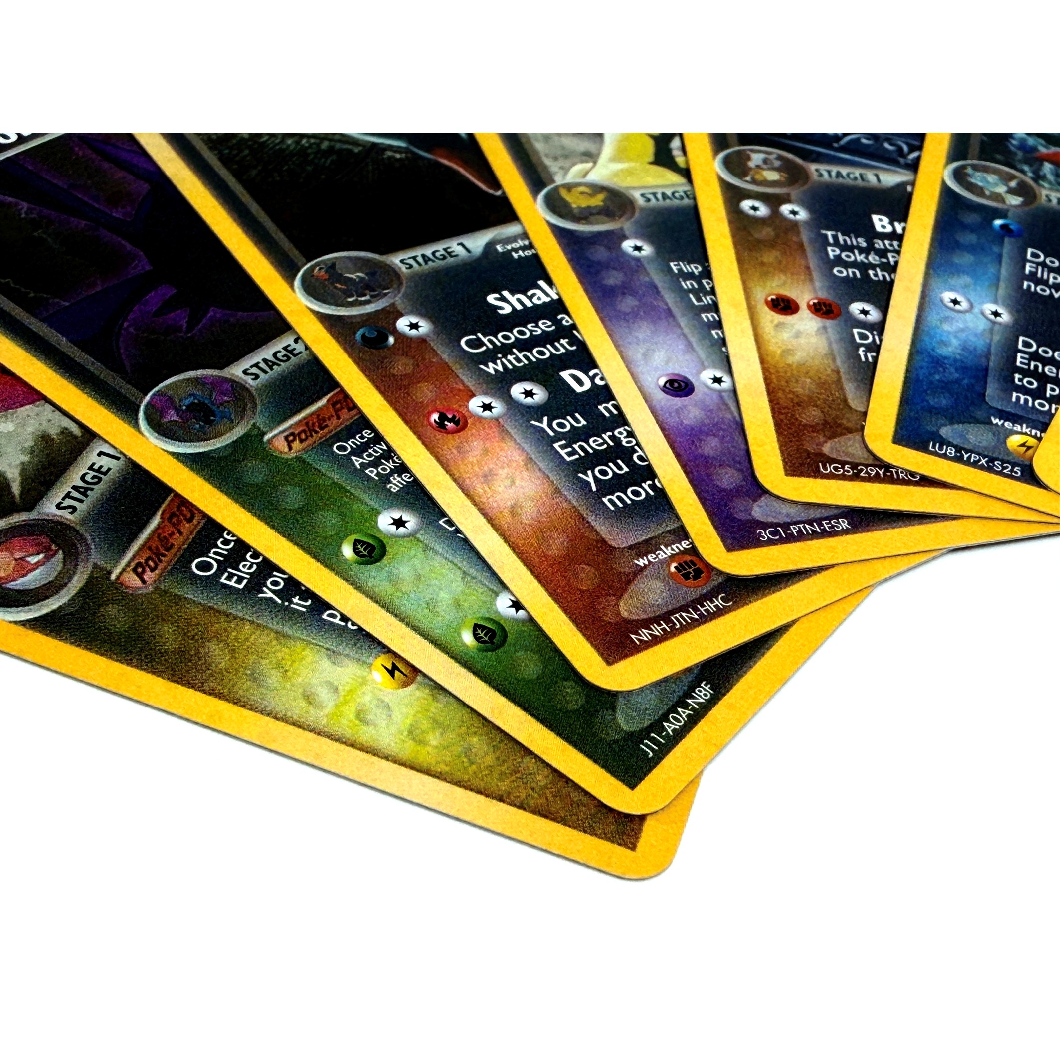 9PCS Pokemon Dark Proxy Cards  - Vintage Pokemon Collectible review and price