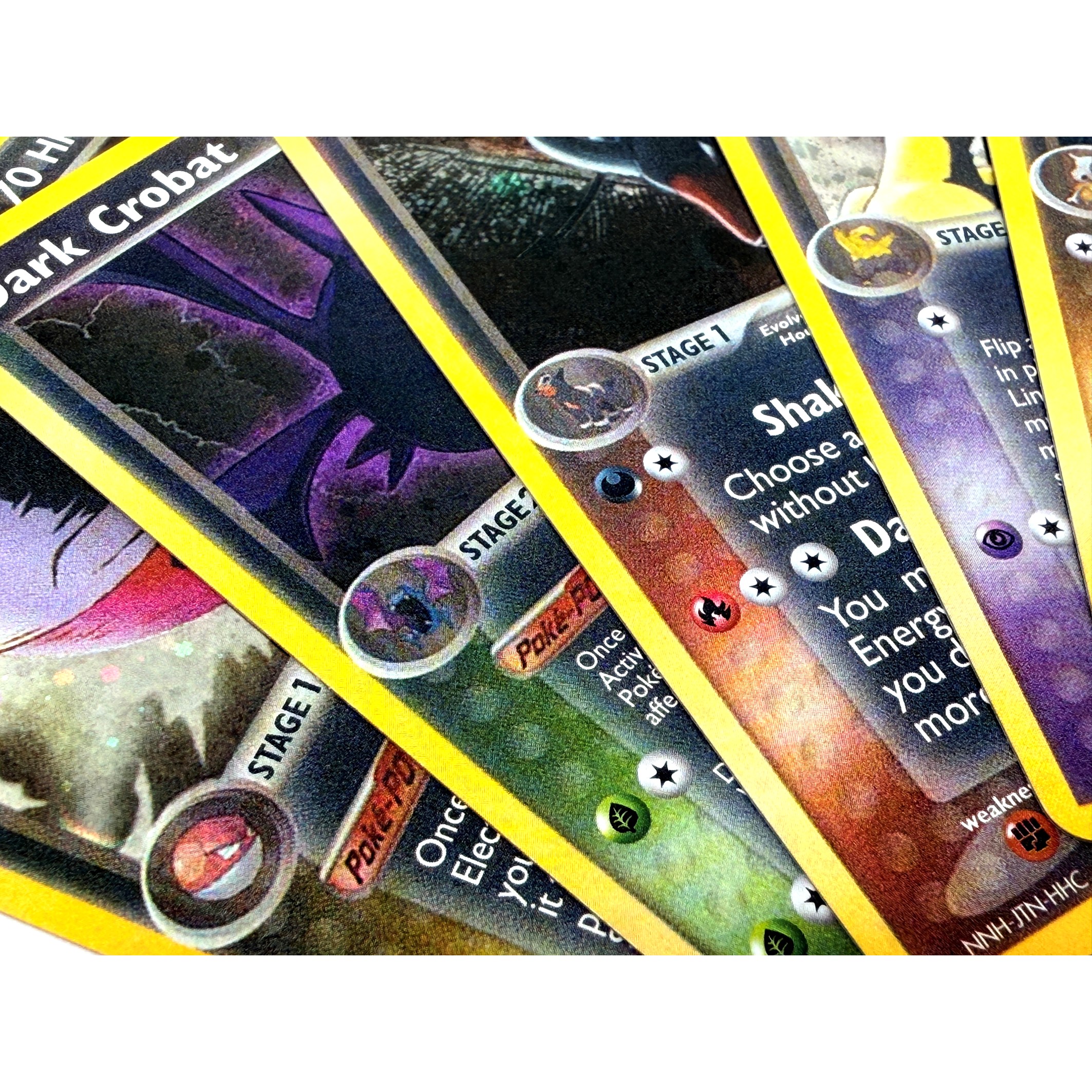 9PCS Pokemon Dark Proxy Cards  - Vintage Pokemon Collectible review and price