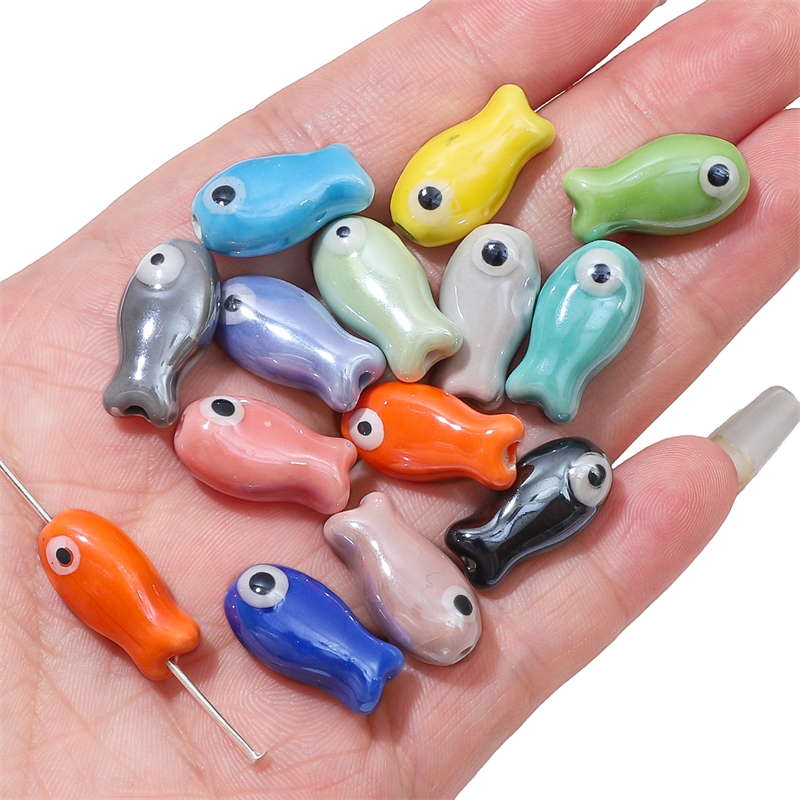 10Pcs Vintage Fish Ceramic Bea - Vintage Jewelry Collection review and price