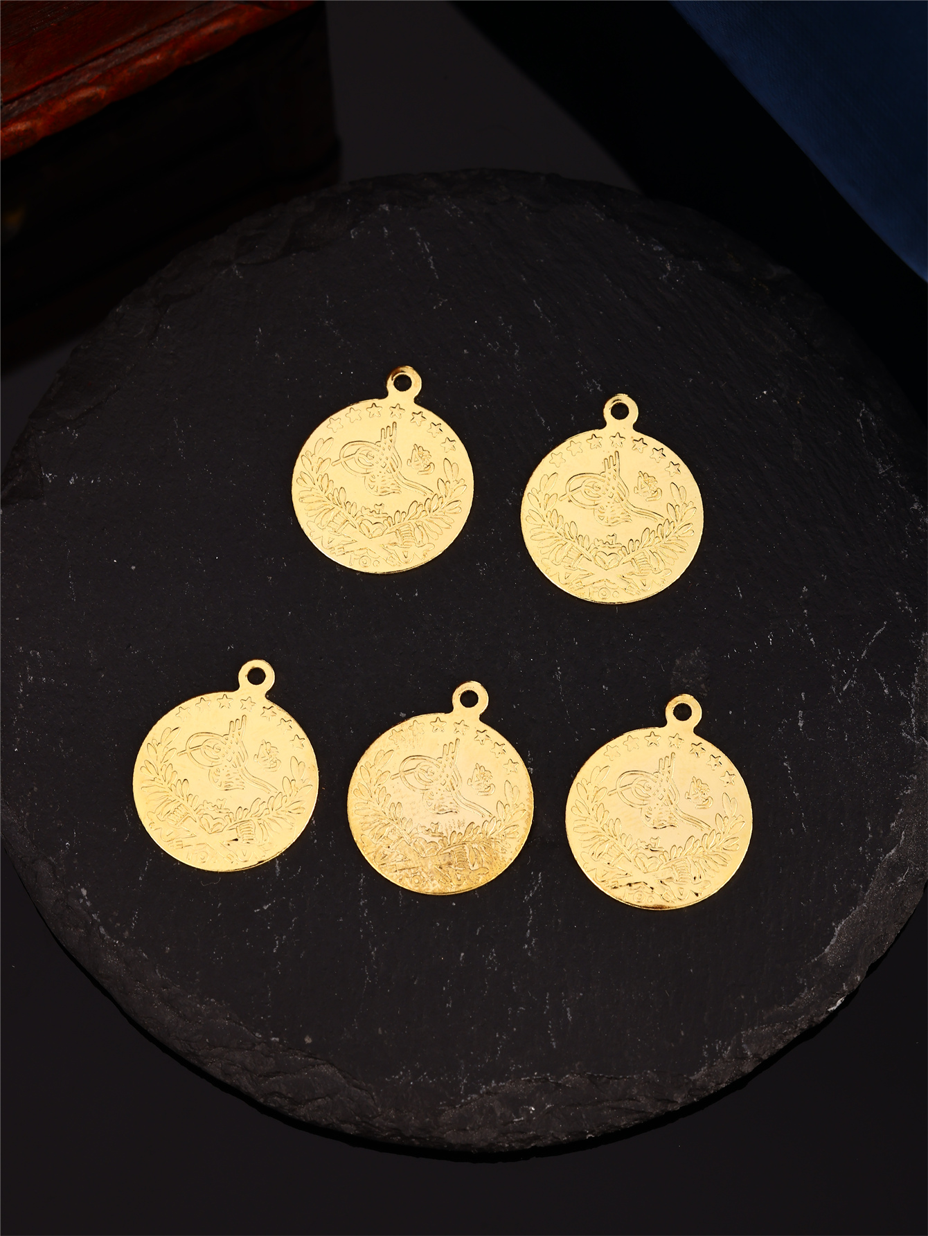 Turkish Ottoman Pattern Coin D - Vintage Jewelry Collection review and price