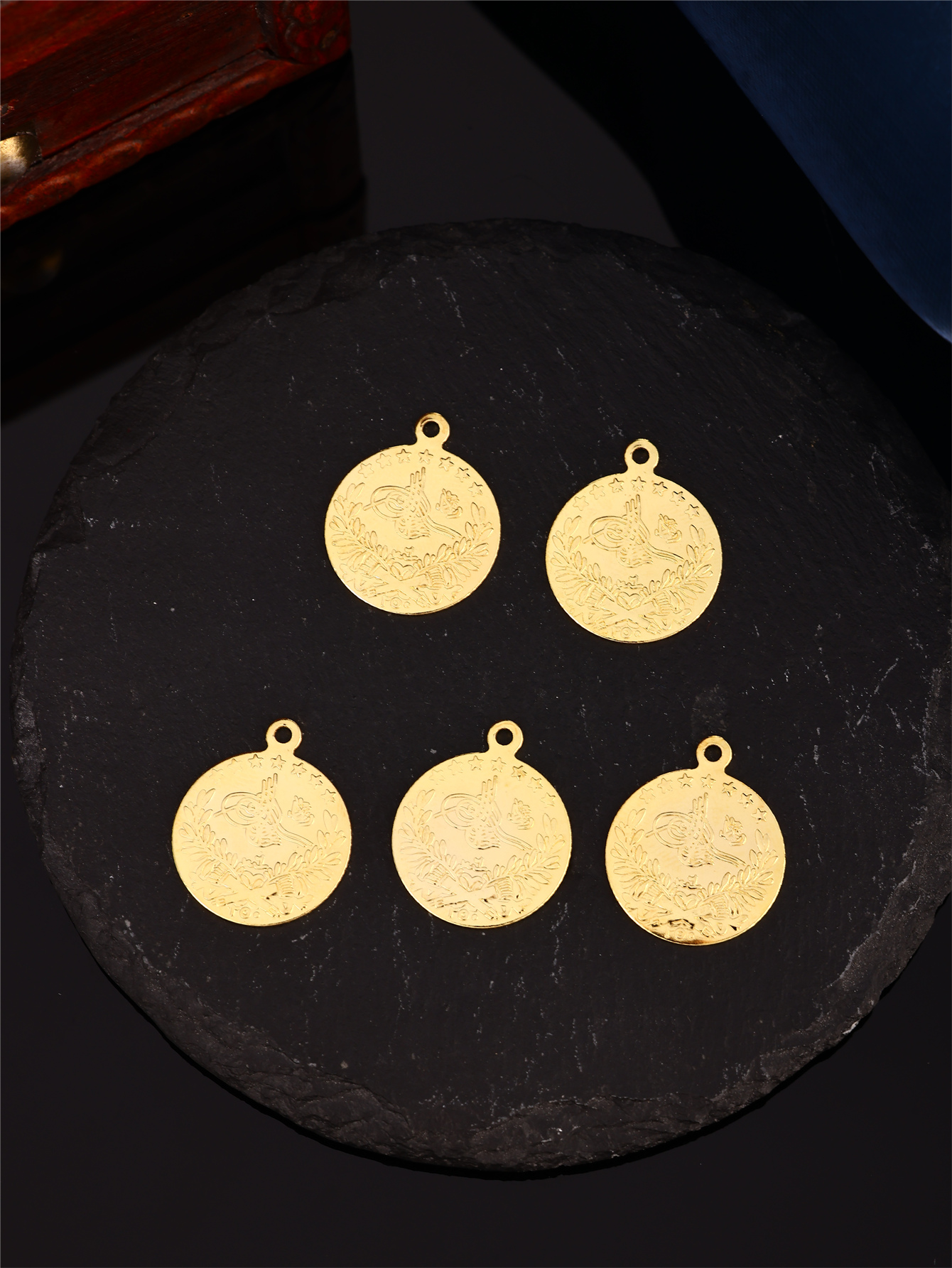 Turkish Ottoman Pattern Coin D - Vintage Jewelry Collection review and price