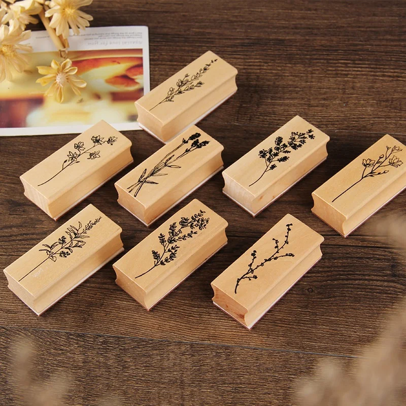 Vintage Plant Tree Wooden Rubb - Vintage Collectible Stamps review and price