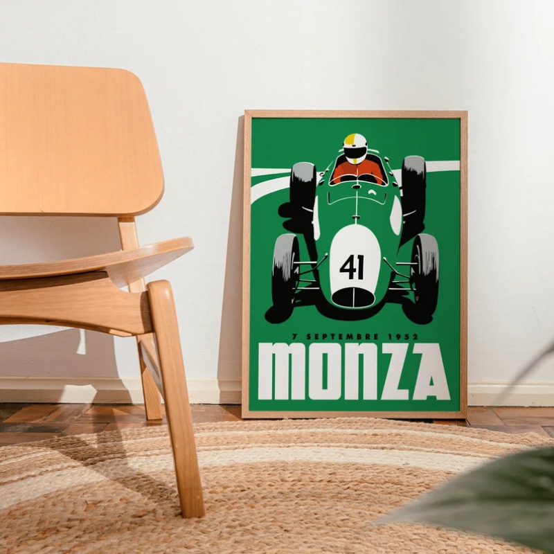 Vintage Monza Racing Poster Cl - Vintage Collectible Posters review and price
