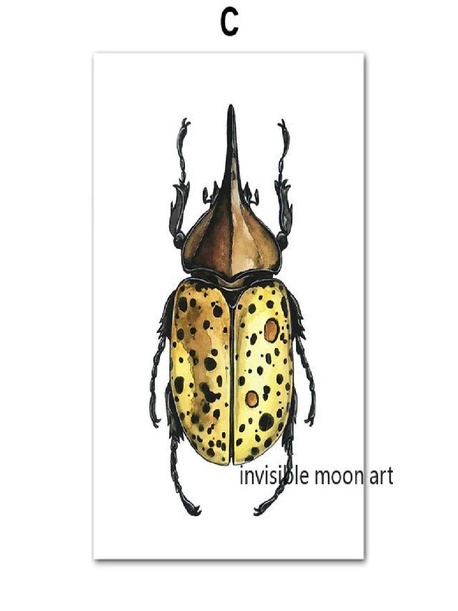 Vintage Insect Art Colorful Be - Vintage Collectible Posters review and price