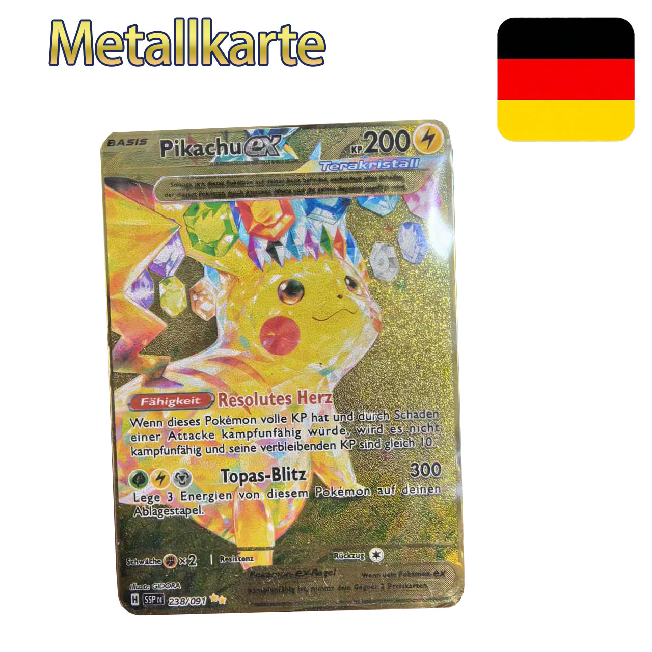 Pokemon Metal Cards in Deutsch - Vintage Collectible Cards review and price