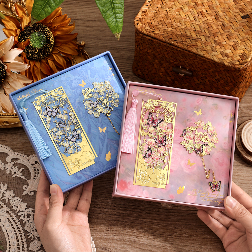 2 Pcs Butterfly Bookmarks With - Vintage Collectibles review and price