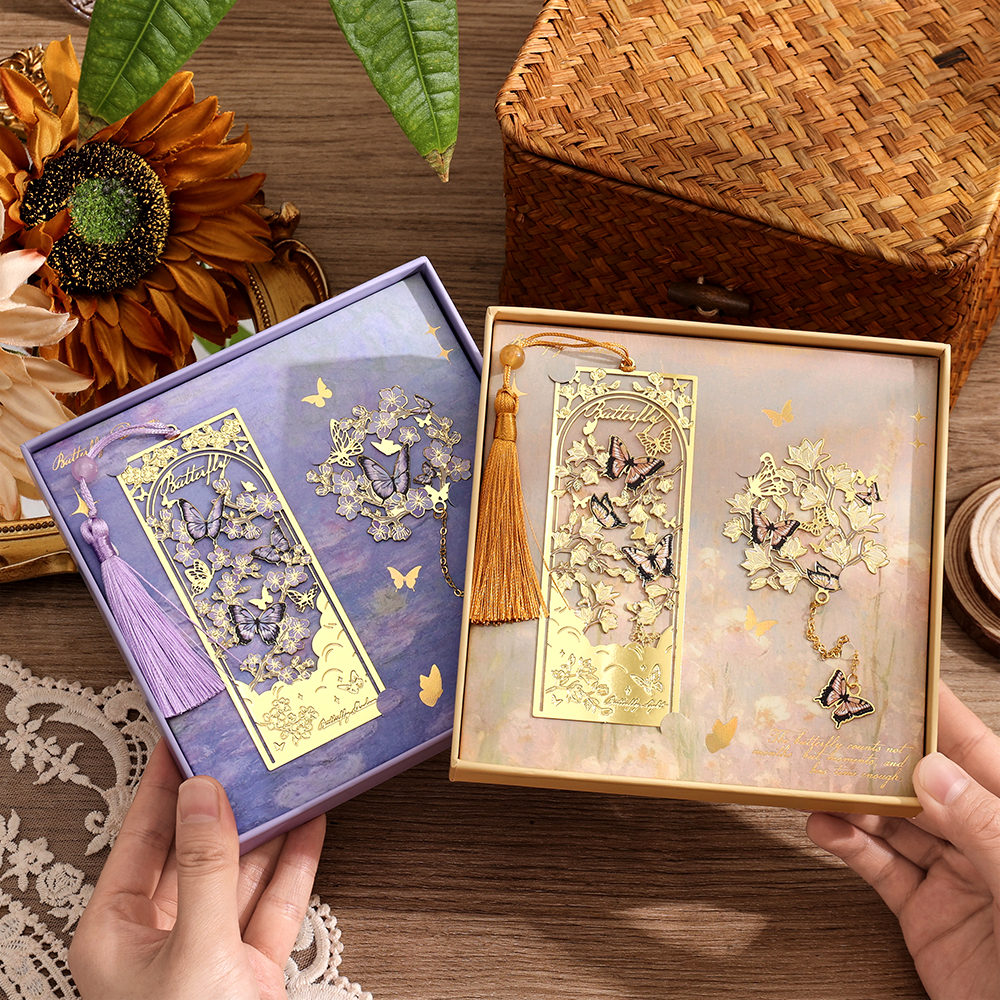 2 Pcs Butterfly Bookmarks With - Vintage Collectibles review and price