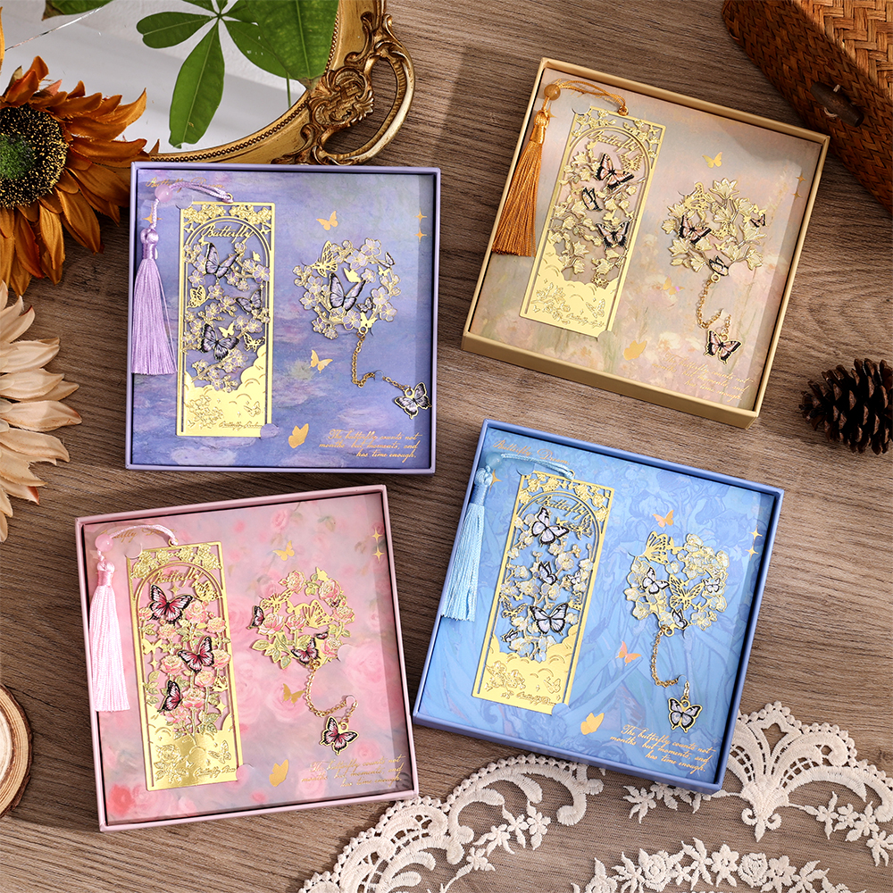 2 Pcs Butterfly Bookmarks With - Vintage Collectibles review and price