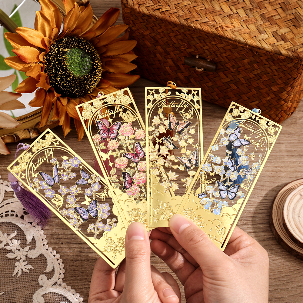 2 Pcs Butterfly Bookmarks With - Vintage Collectibles review and price