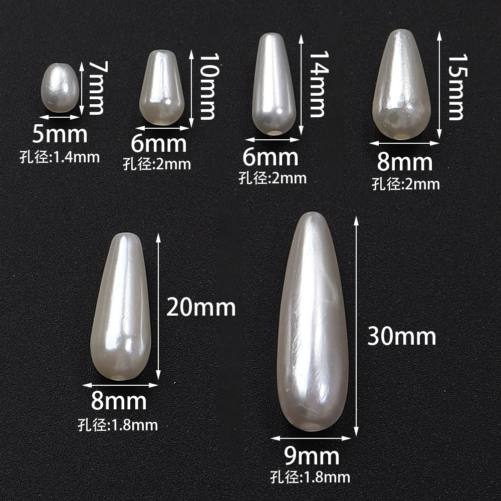 30-500pcs/lot Biege Waterdrop  - Vintage Jewelry Collection review and price