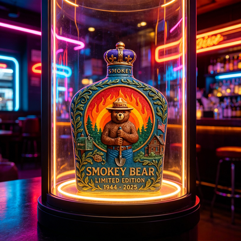 Smokey Bear Fire Prevention Wh - Vintage Collectible Liquor Bottles review and price