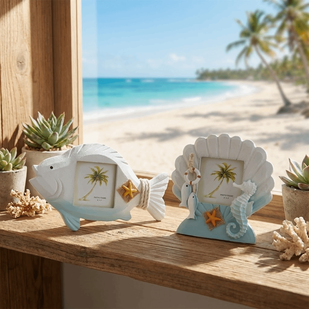 3-inch Ocean-Themed Photo Fram - Vintage Collectible Shop review and price