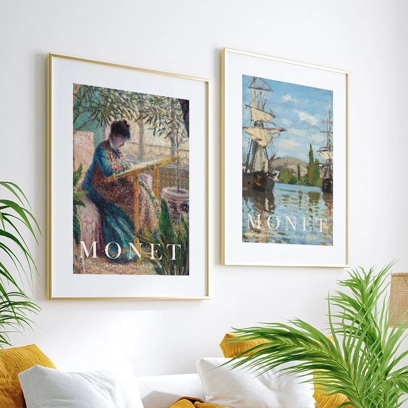Vintage Claude Monet Famous Ar - Vintage Collectible Posters review and price