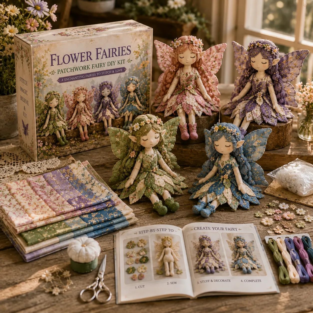 Fairy Patchwork DIY Collection - Collectible & Vintage Dolls For Halloween review and price