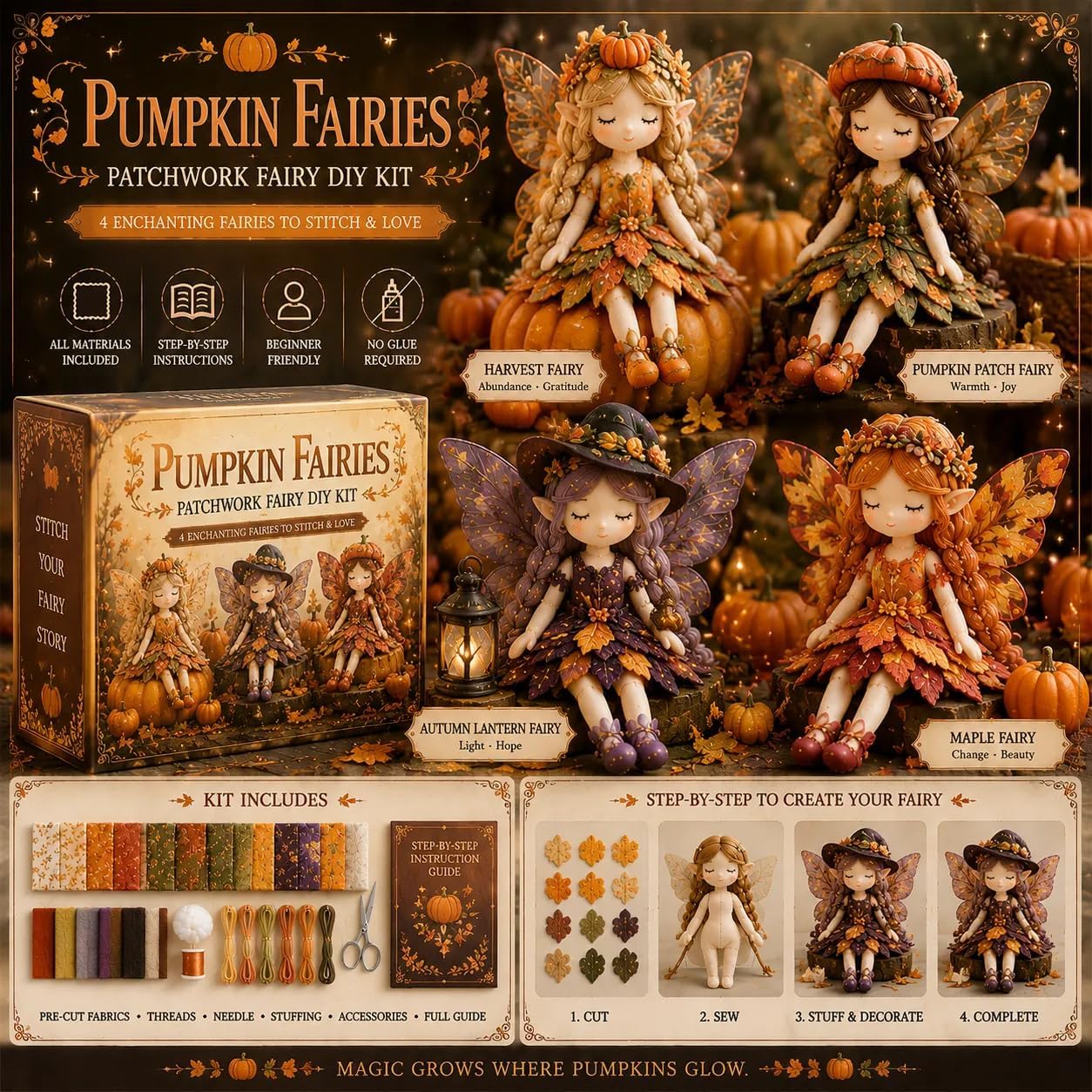 Fairy Patchwork DIY Collection - Collectible & Vintage Dolls For Halloween review and price