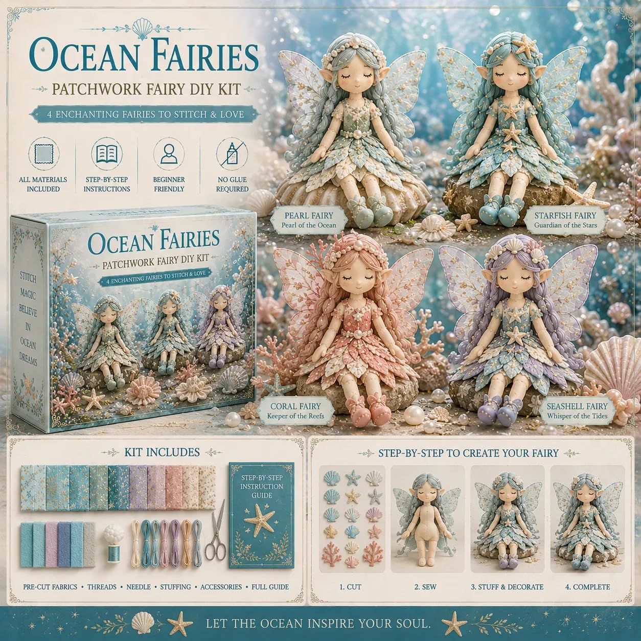 Fairy Patchwork DIY Collection - Collectible & Vintage Dolls For Halloween review and price