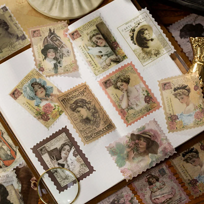 60pcs/lot Vintage Ladies Stamp - Vintage Collectible Stamps review and price