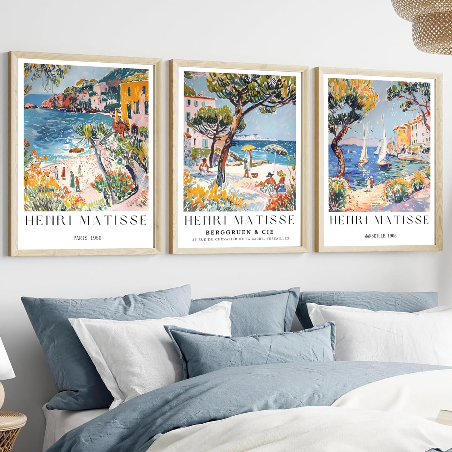 3 Pieces/Set of Vintage Beach  - Vintage Collectible Posters review and price
