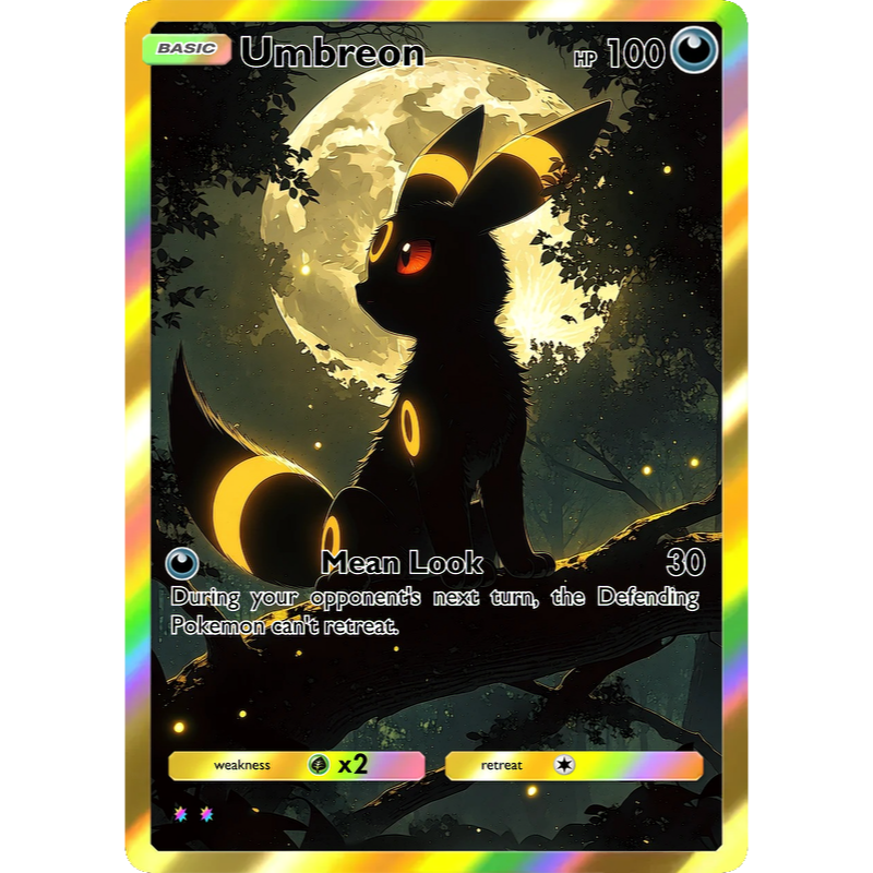 Pokemon Cards Umbreon PTCG Hol - Vintage Collectible Cards review and price