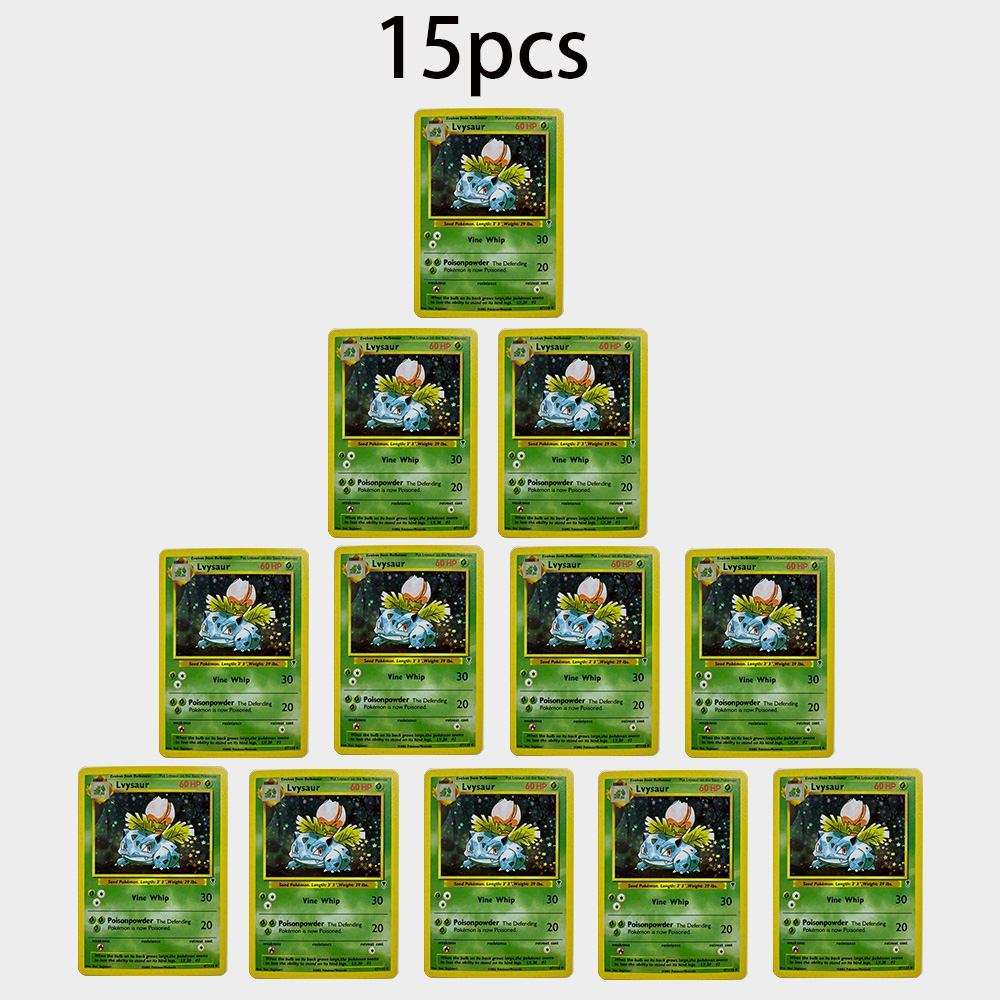 15Pcs Anime Ivysaur Flash Card - Vintage Pokemon Collectible review and price