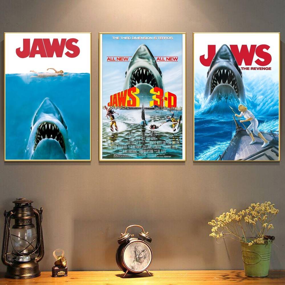 Classic Horror Shark Movie Jaw - Vintage Collectible Posters review and price