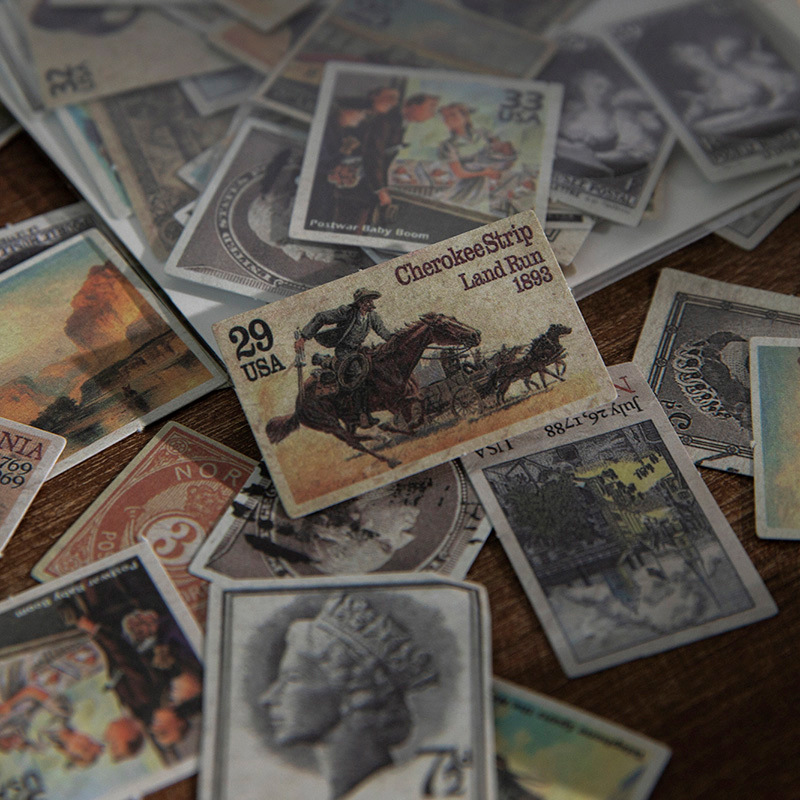 40Pcs Vintage Number Label Sti - Vintage Collectible Stamps review and price